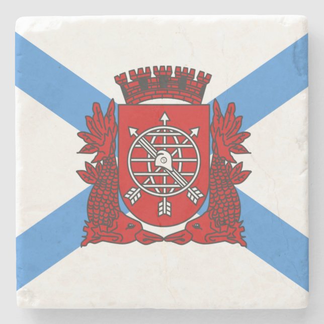 Flagge von Rio de Janeiro (Brasilien) Steinuntersetzer (Vorderseite)