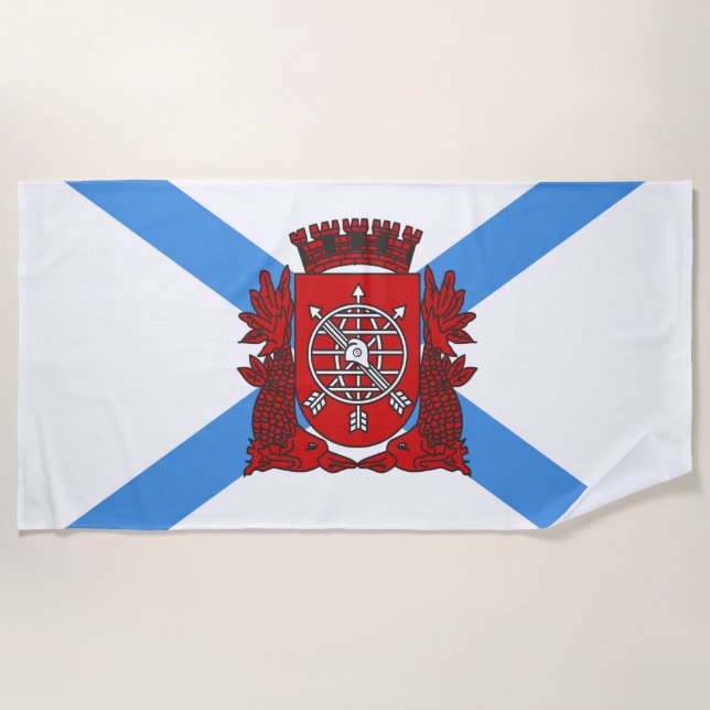 Flagge von Rio de Janeiro (Brasilien) Strandtuch (Vorderseite)