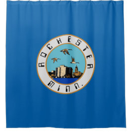 Flagge von Rochester (Minnesota) Duschvorhang