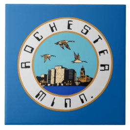Flagge von Rochester (Minnesota) Fliese