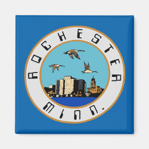 Flagge von Rochester, Minnesota Magnet