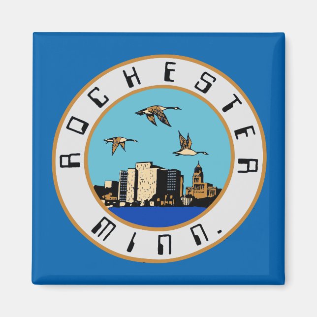 Flagge von Rochester, Minnesota Magnet (Vorne)