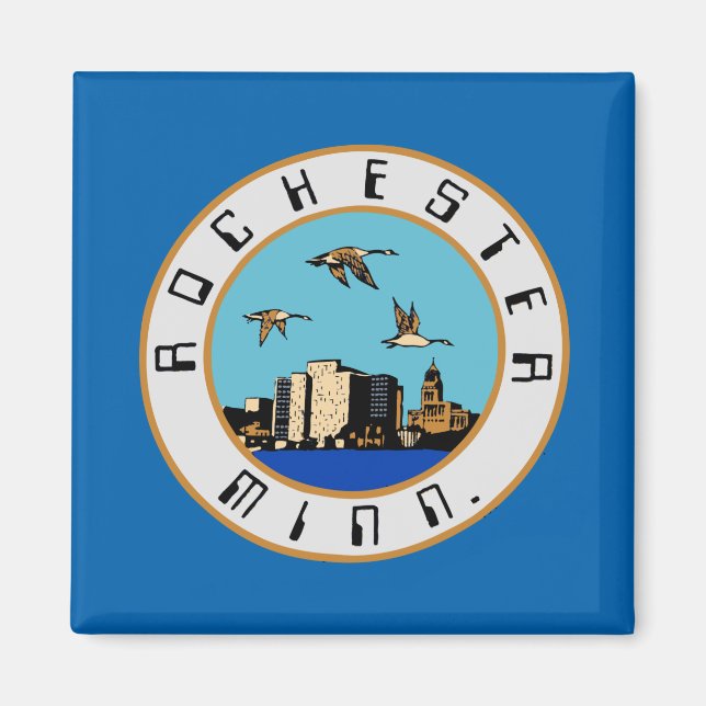 Flagge von Rochester (Minnesota) Magnet (Vorne)
