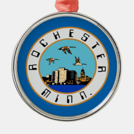 Flagge von Rochester (Minnesota) Ornament Aus Metall