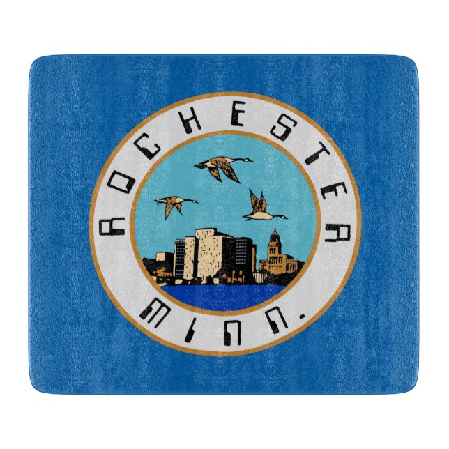 Flagge von Rochester (Minnesota) Schneidebrett (Vorderseite)