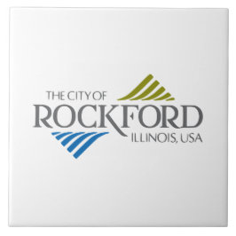 Flagge von Rockford (Illinois) Fliese