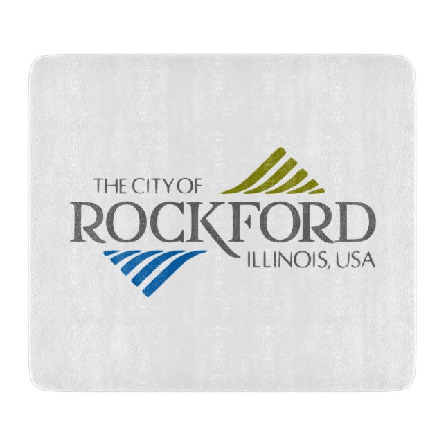 Flagge von Rockford (Illinois) Schneidebrett (Vorderseite)