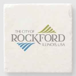 Flagge von Rockford (Illinois) Steinuntersetzer