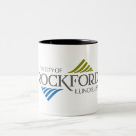 Flagge von Rockford (Illinois) Zweifarbige Tasse