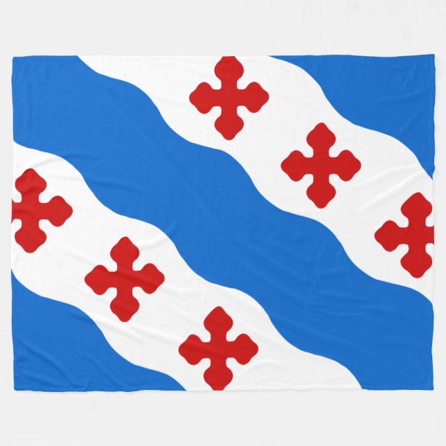 Flagge von Rockville (Maryland City) Fleecedecke (Vorderseite (Horizontal))