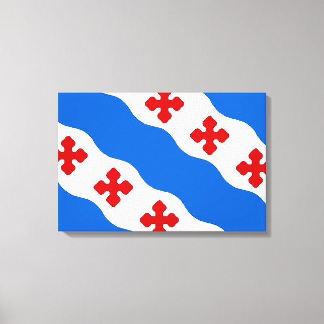 Flagge von Rockville (Maryland City) Leinwanddruck (Vorderseite)