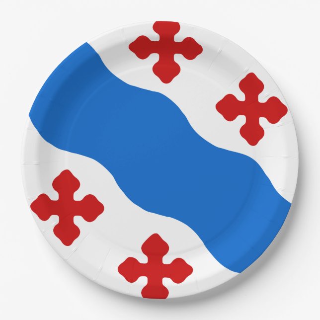 Flagge von Rockville (Maryland City) Pappteller (Vorderseite)