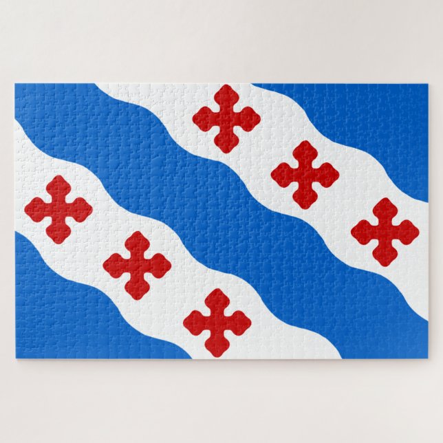 Flagge von Rockville (Maryland City) Puzzle (Horizontal)