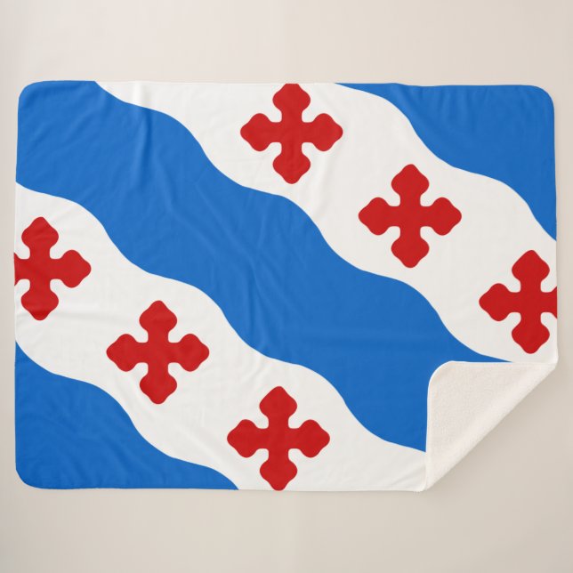 Flagge von Rockville (Maryland City) Sherpadecke (Vorderseite (Horizontal))