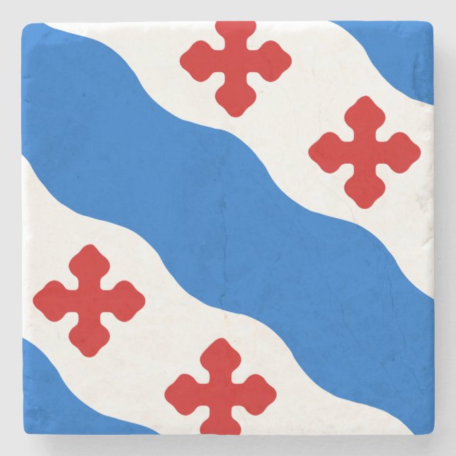 Flagge von Rockville (Maryland City) Steinuntersetzer (Vorderseite)