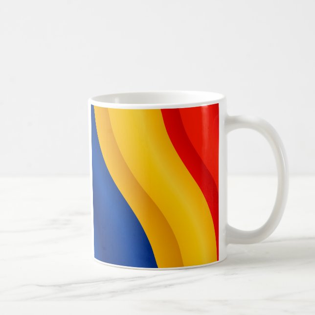 Flagge von Rumänien-Tasse Tasse (Rechts)