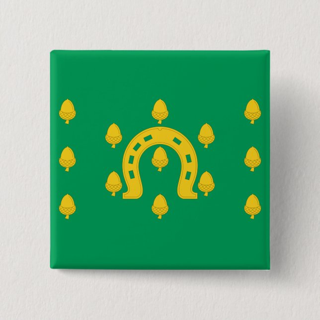 Flagge von Rutland (Landkreis des Vereinigten Köni Button (Vorderseite)