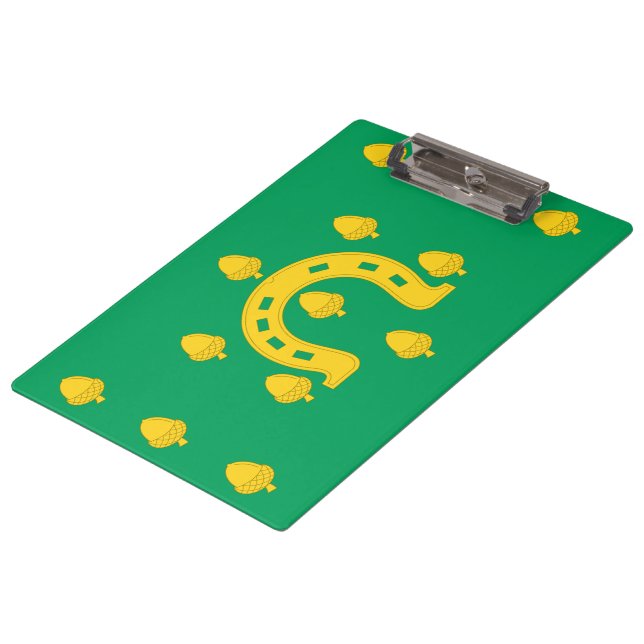 Flagge von Rutland (Landkreis des Vereinigten Köni Klemmbrett (Schrägansicht)