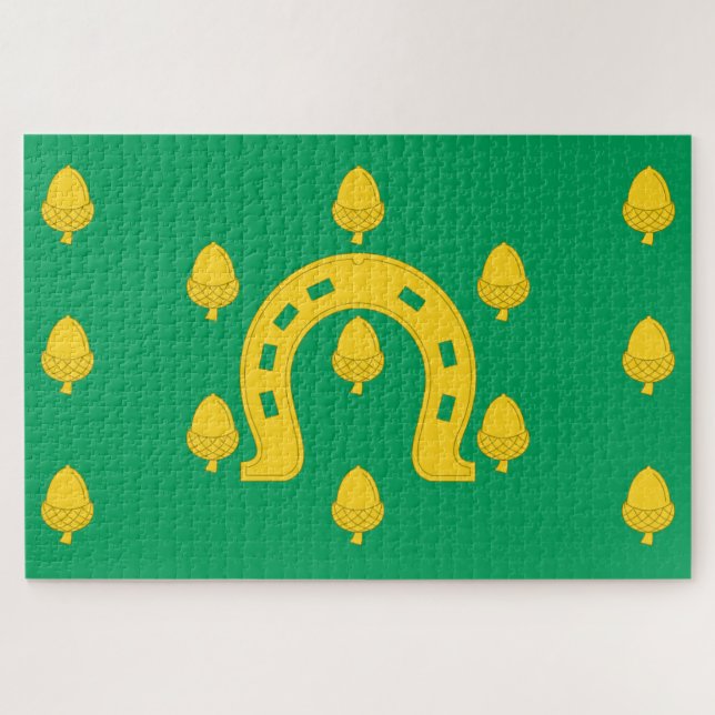 Flagge von Rutland (Landkreis des Vereinigten Köni Puzzle (Horizontal)