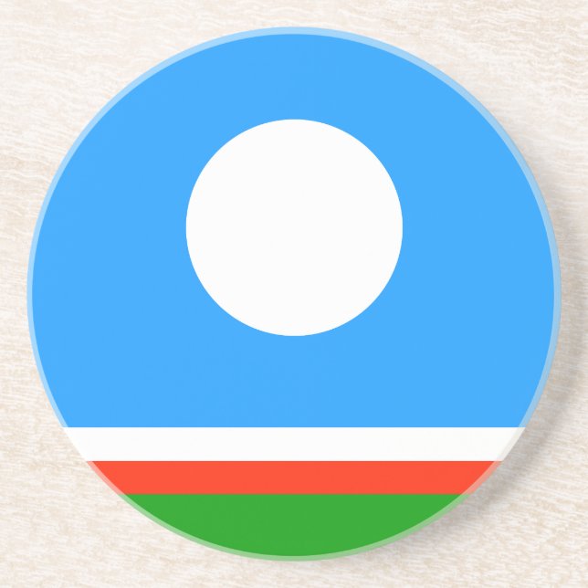Flagge von Sacha Getränkeuntersetzer (Vorne)