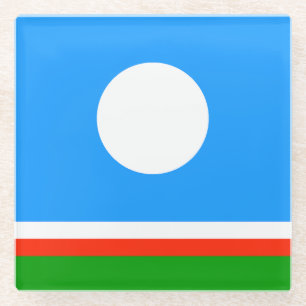 Flagge von Sacha Glasuntersetzer