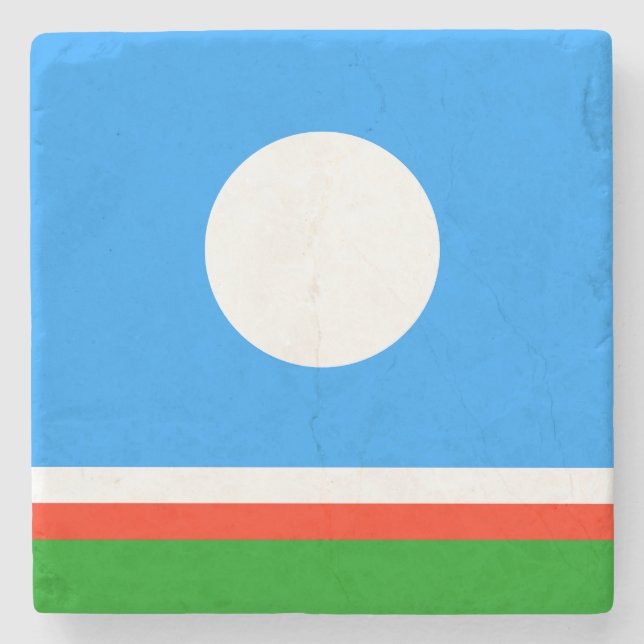 Flagge von Sacha Steinuntersetzer (Vorderseite)