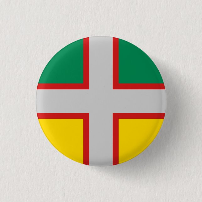 Flagge von Saguenay-Lac-Saint-Jean (QUÉBEC) Button (Vorderseite)