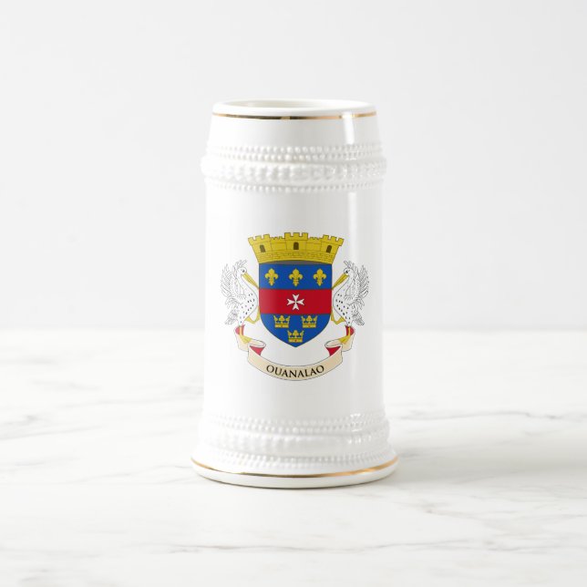 Flagge von Saint-Barthélemy Bierglas (Mittel)