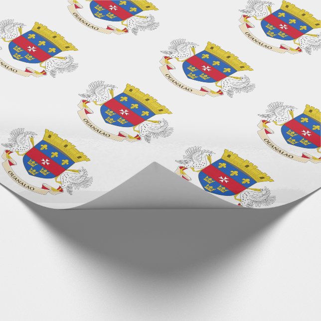 Flagge von Saint-Barthélemy Geschenkpapier (Ecke)