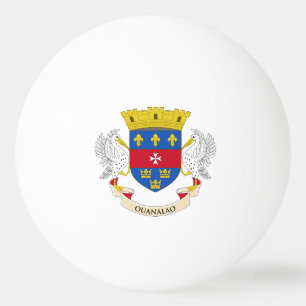 Flagge von Saint-Barthélemy Tischtennisball