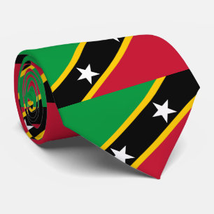 Flagge von Saint Kitts und Nevis Krawatte