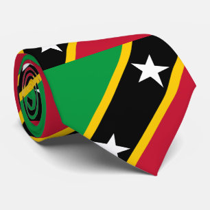 Flagge von Saint Kitts und Nevis Krawatte