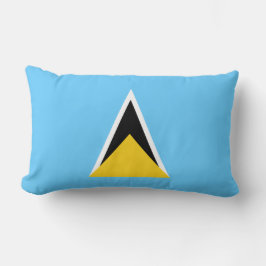 Flagge von Saint Lucia (St. Lucia) (Karibik) Lendenkissen