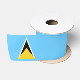 Flagge von Saint Lucia (St. Lucia) (Karibik) Satinband