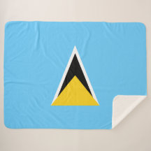 Flagge von Saint Lucia (St. Lucia) (Karibik)