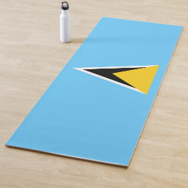 Flagge von Saint Lucia (St. Lucia) (Karibik) Yogamatte