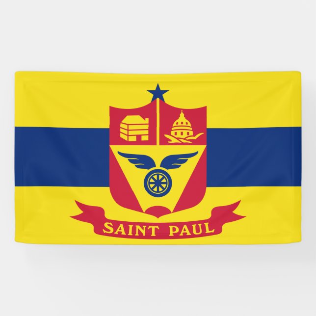 Flagge von Saint Paul (Minnesota) Banner (Horizontal)