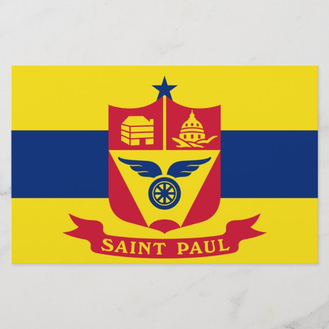 Flagge von Saint Paul (Minnesota) Briefpapier (Vorderseite)