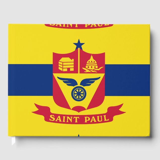 Flagge von Saint Paul (Minnesota) Gästebuch (Vorderseite)