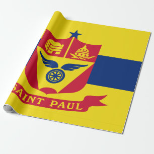 Flagge von Saint Paul (Minnesota) Geschenkpapier