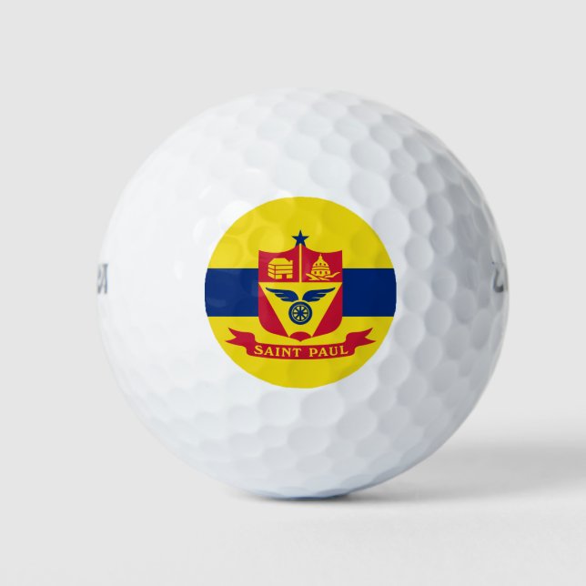Flagge von Saint Paul (Minnesota) Golfball (Vorderseite)