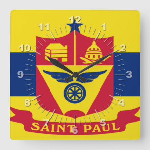 Flagge von Saint Paul (Minnesota) Große Uhr