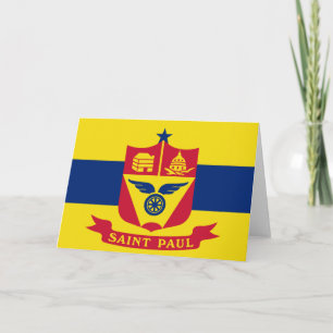 Flagge von Saint Paul (Minnesota) Karte