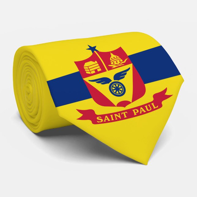 Flagge von Saint Paul (Minnesota) Krawatte (Gerollt)