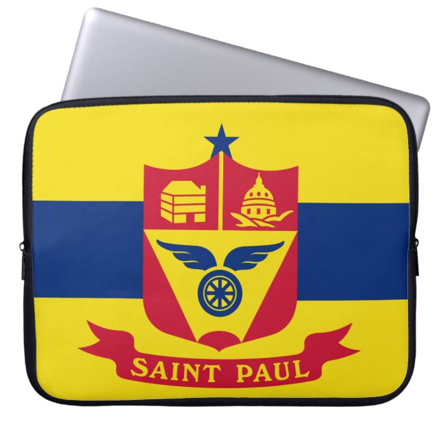 Flagge von Saint Paul (Minnesota) Laptopschutzhülle (Vorderseite)