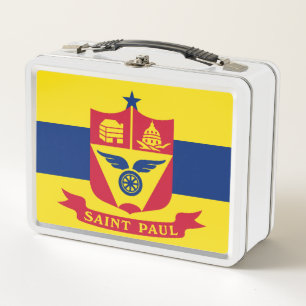 Flagge von Saint Paul (Minnesota) Metall Brotdose
