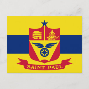 Flagge von Saint Paul (Minnesota) Postkarte