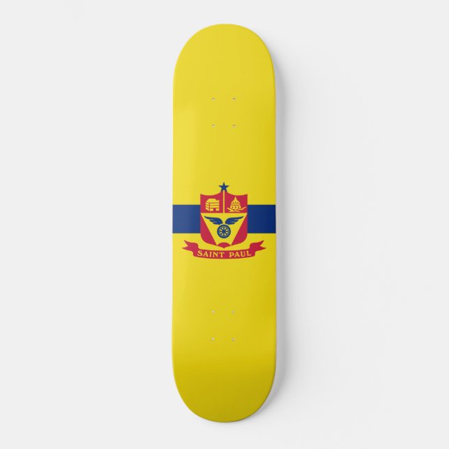 Flagge von Saint Paul (Minnesota) Skateboard (Vorderseite)