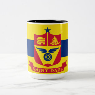 Flagge von Saint Paul (Minnesota) Zweifarbige Tasse