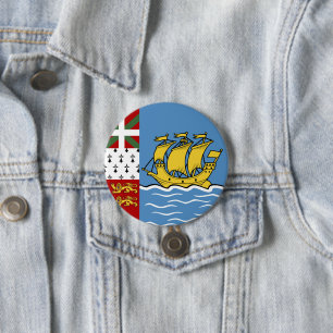 Flagge von Saint-Pierre und Miquelon Button